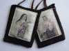 St. Therese Woven Medallion Wool Scapular